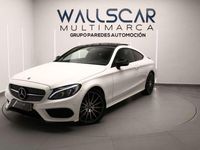 Usado Mercedes C220 AMG line 170 CV (125 kW) 2017 Blanco Coupe