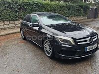 Usado Mercedes A180 AMG line 109 CV (80 kW) 2015 Negro Berlina