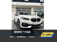 Usado BMW 116 Shadowline 116 CV (85 kW) 2020 Blanco Utilitario