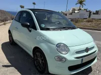 Usado Fiat 500C Pop 69 CV (50 kW) 2018 Azul Descapotable