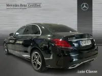 Usado Mercedes C220 AMG line 194 CV (142 kW) 2018 Negro Berlina