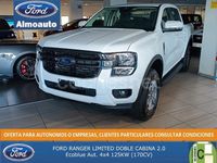 Nuevo Ford Ranger Limited 170 CV (125 kW) 2025 Blanco Pickup/Camioneta