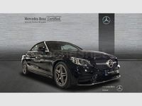 Usado Mercedes C220 AMG line 194 CV (142 kW) 2021 Negro Descapotable
