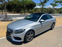 Usado Mercedes C220 AMG line 170 CV (125 kW) 2017 Gris / plata Berlina