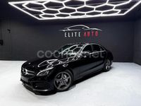 Usado Mercedes C200 AMG line 136 CV (100 kW) 2016 Negro Berlina