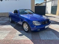 Usado Mercedes SLK200 136 CV (100 kW) 1999 Azul Descapotable
