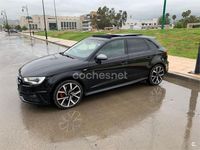 Usado Audi A3 S-Line 110 CV (80 kW) 2018 Negro Berlina