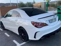 Usado Mercedes CLA200 AMG line 136 CV (100 kW) 2015 Blanco Coupe