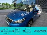 Usado Peugeot 308 Allure 130 CV (95 kW) 2021 Azul Familiar