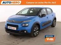 Usado Citroën C3 Feel 82 CV (60 kW) 2017 Azul Utilitario