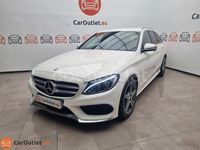 Usado Mercedes C220 AMG line 170 CV (125 kW) 2016 Blanco Familiar