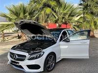 Usado Mercedes C220 AMG line 170 CV (125 kW) 2015 Blanco Berlina