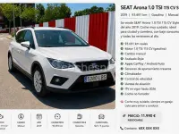 Usado Seat Arona Style 115 CV (84 kW) 2019 Blanco SUV