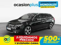 Usado Peugeot 308 GT-line 150 CV (110 kW) 2016 Negro Familiar