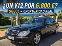 Usado Mercedes S600L 367 CV (269 kW) 2000 Negro Berlina