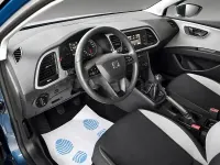 Usado Seat Leon Style 105 CV (77 kW) 2015 Azul Familiar