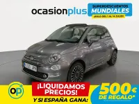 Usado Fiat 500 Lounge 69 CV (50 kW) 2016 Gris Descapotable