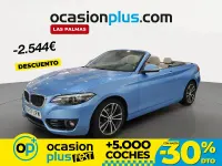 Usado BMW 218 136 CV (100 kW) 2019 Azul Descapotable