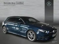 Usado Mercedes A180 AMG line 136 CV (100 kW) 2022 Azul denim Berlina
