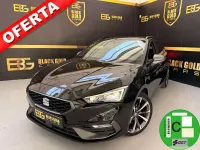 Usado Seat Leon FR 150 CV (110 kW) 2022 Negro Familiar