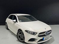 Usado Mercedes A180 AMG line 137 CV (100 kW) 2019 Blanco Berlina