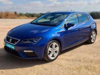 Usado Seat Leon FR 130 CV (95 kW) 2018 Azul Utilitario