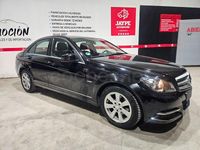 Usado Mercedes C200 Avantgarde 136 CV (100 kW) 2012 Negro Berlina
