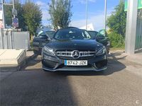 Usado Mercedes C220 AMG line 170 CV (125 kW) 2017 Negro Berlina