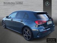 Usado Mercedes A200 AMG line 150 CV (110 kW) 2021 Azul denim Berlina