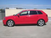 Usado Audi A3 Sportback Ambition 105 CV (77 kW) 2007 Rojo Utilitario