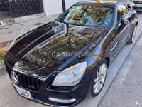 Usado Mercedes SLK200 184 CV (135 kW) 2013 Negro Descapotable
