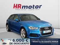 Usado Audi A3 S-Line 117 CV (86 kW) 2019 Azul Utilitario