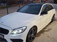 Usado Mercedes C250 AMG line 204 CV (150 kW) 2016 Blanco Familiar