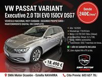 Usado VW Passat Executive 150 CV (110 kW) 2020 Plateado Familiar