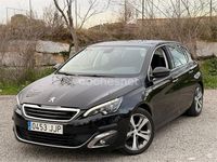 Usado Peugeot 308 Allure 125 CV (91 kW) 2015 Negro Berlina