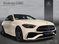 Usado Mercedes C220 AMG line 200 CV (147 kW) 2022 Blanco polar