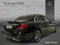 Usado Mercedes C220 AMG line 194 CV (142 kW) 2018 Negro Berlina