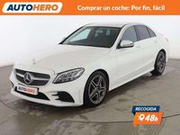 Usado Mercedes C200 AMG line 184 CV (135 kW) 2019 Blanco Berlina