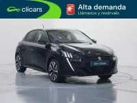 Usado Peugeot e-208 GT 100 kW (136 CV) 2021 Negro Utilitario