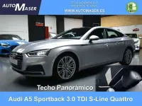 Usado Audi A5 Sportback Ambiente 218 CV (160 kW) 2018 Plateado Utilitario
