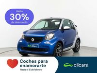 Usado Smart ForTwo Cabrio Prime 90 CV (66 kW) 2017 Azul Descapotable