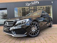 Usado Mercedes C220 AMG line 170 CV (125 kW) 2015 Negro Familiar