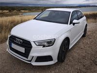Usado Audi A3 S-Line 116 CV (85 kW) 2019 Blanco Berlina