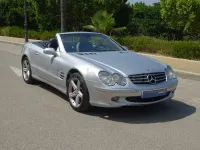 Usado Mercedes SL500 306 CV (225 kW) 2002 Gris / plata Descapotable