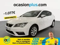 Usado Seat Leon Style 110 CV (80 kW) 2017 Blanco Berlina