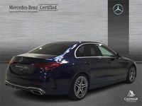 Usado Mercedes C200 AMG line 204 CV (150 kW) 2021 Azul cavansita Berlina
