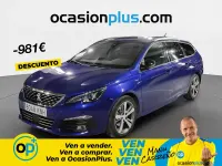 Usado Peugeot 308 GT-line 130 CV (95 kW) 2018 Azul Familiar