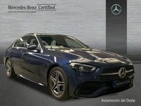 Usado Mercedes C220 AMG line 200 CV (147 kW) 2023 Azul Berlina
