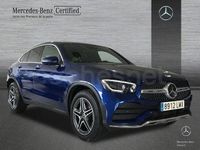 Usado Mercedes GLC300 AMG line 245 CV (180 kW) 2021 Azul SUV