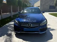 Usado Mercedes C220 AMG line 170 CV (125 kW) 2017 Azul Berlina